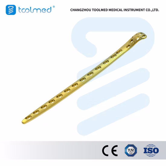 Placca ossea a compressione con bloccaggio prossimale omerale standard, sistema LCP per piccoli frammenti, titanio, impianto chirurgico ortopedico per chirurgia traumatologica, prodotti medici
